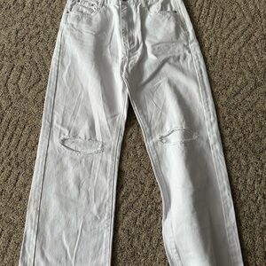 Princess Polly White Flare Jeans